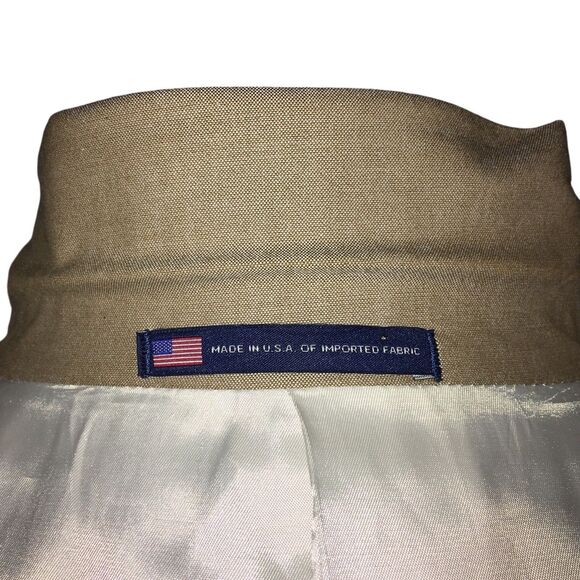 Hart Schaffner Marx Chicago Fit Soft Men Tan Wool  Sport Coat Blazer 52R - Picture 8 of 14